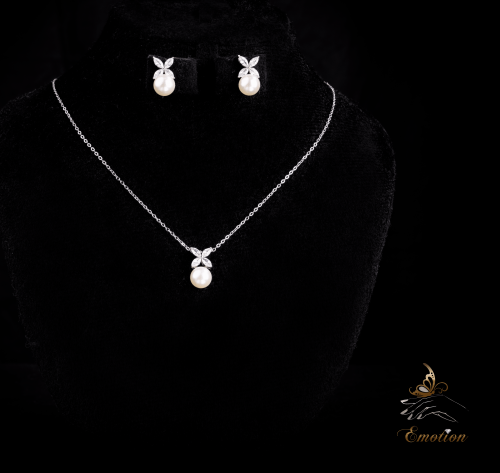 مطلي بالذهب الابيض طقم العرائس - اطقم يومية