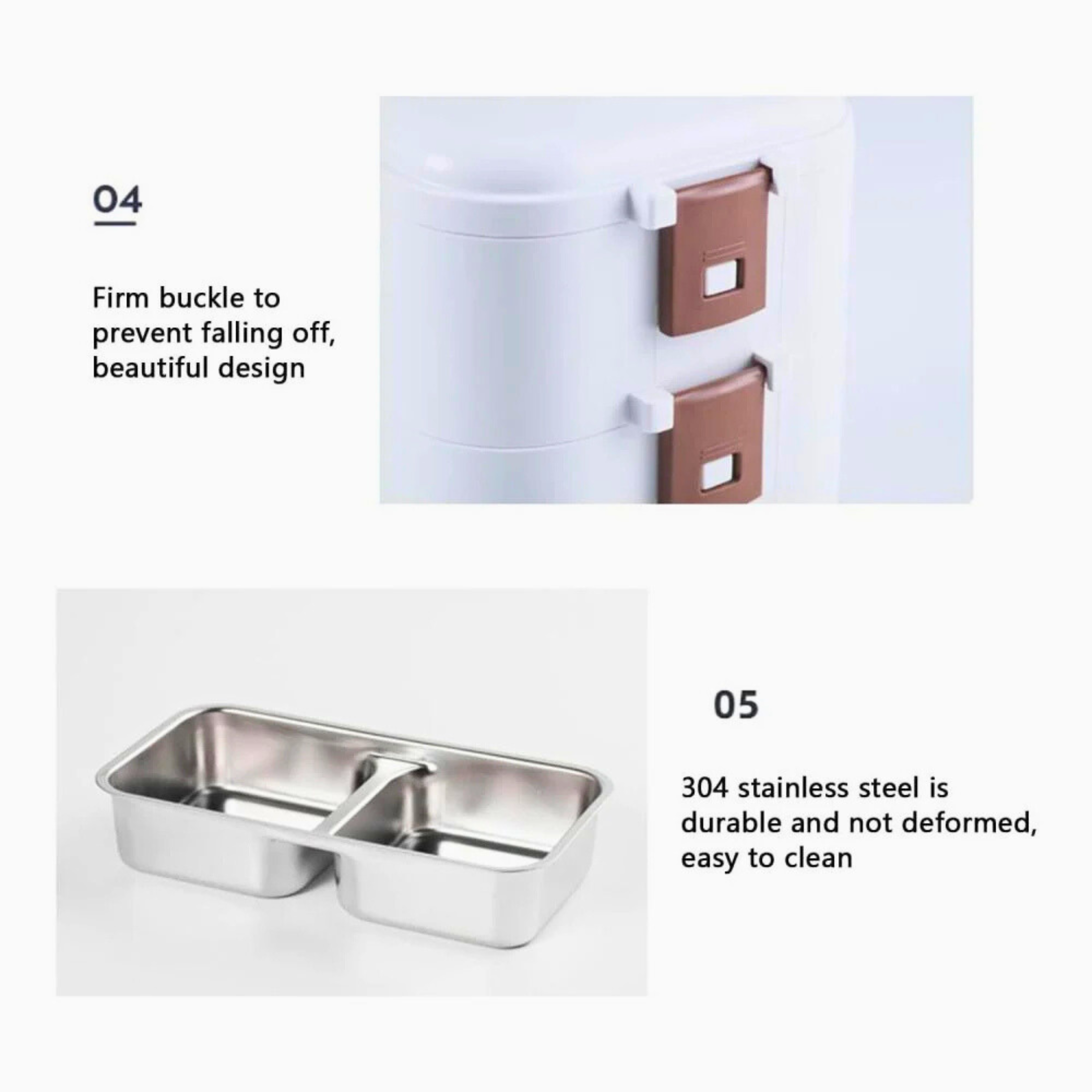 صندوق الطعام الذكي لحفظ وتسخين الطعام (لانش بوكس) من الستانلس ستيل