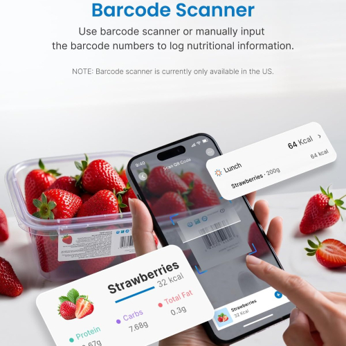 ميزان رينفو يدعم الحصول على المعلومات من خلال مسح الباركود RENPHO