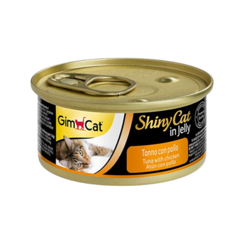 GimCat ShinyCat Chicken with Tuna In Jelly Cat Food 70g