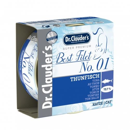 Dr Clauders Best Filet Cans No 1 Tuna for Cats 70g