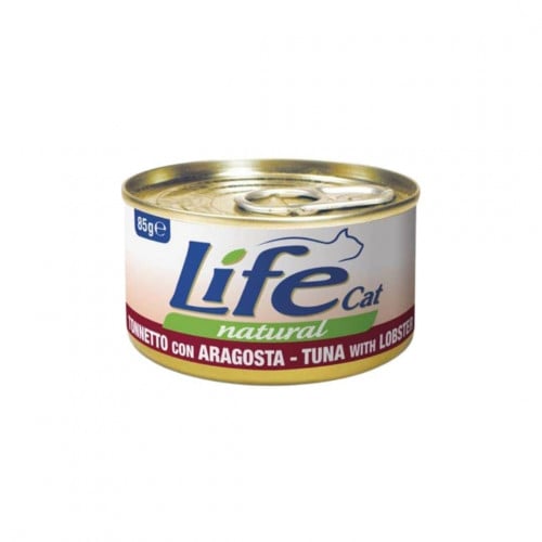 Life Cat لايف كات اكل قطط رطب تونة مع لوبستر 85جم