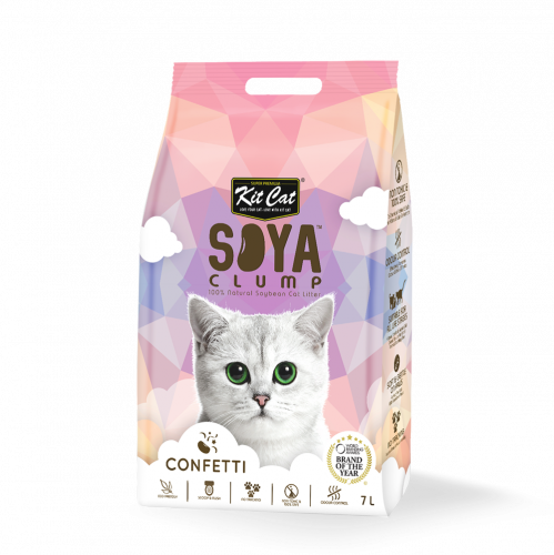 Kit Cat Soya Clump Litter Confetti 7L