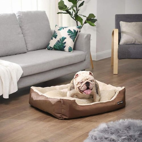 FANDREA Dog Bed Brown Beige