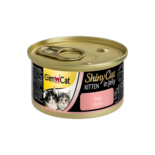 GimCat Shiny Cat Kitten In Jelly Chicken 70g
