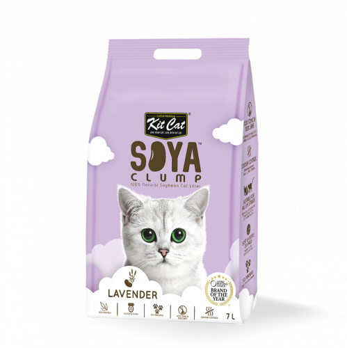 Kit Cat Soya clump natural Soybean Cat Litter Lavender 7L