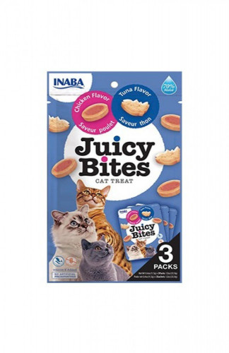 شورو مكافآت للقطط قطع لذيذة بنكهة التونة والدجاج 3 أظرف *11.3 جم