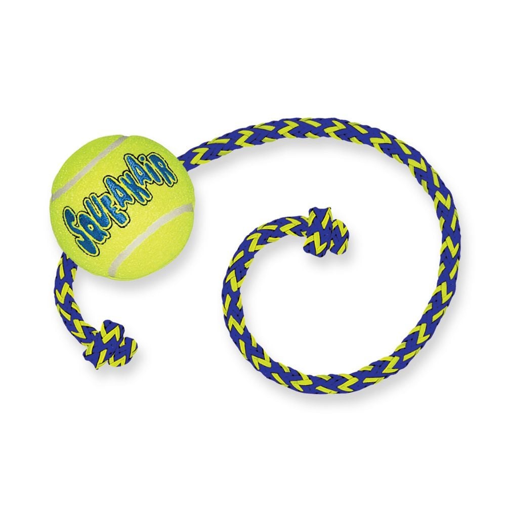 KONG SqueakAir Ball with rope