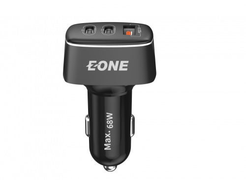شاحن سيارة 68 واط 3 منفذ 2PD + USB من شركة EONE