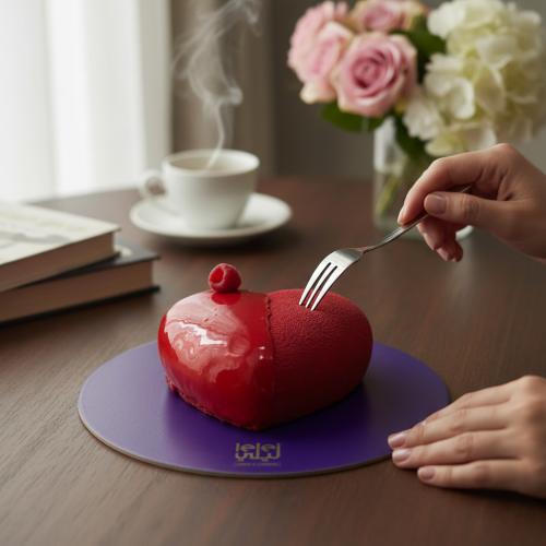 Red Velvet Heart Cake