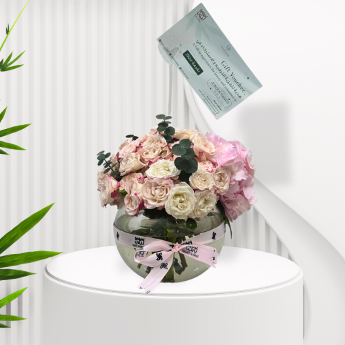 Joyous hands spa vase