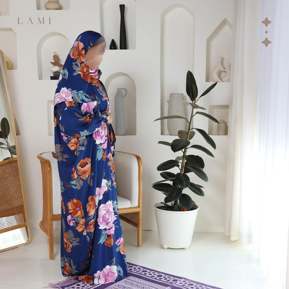 طقم زهرة الندى كحلي