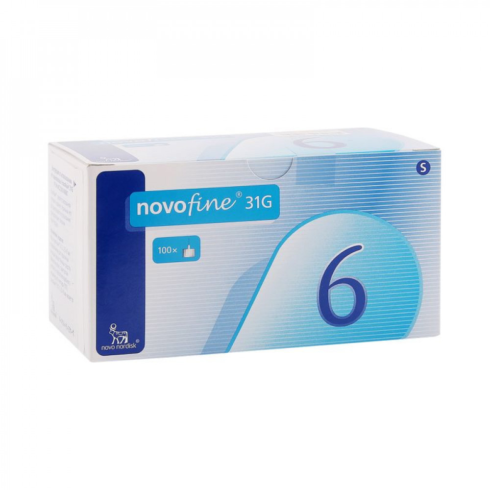 Novofine Gauge 31 6mm Insulin Pen Needle 100 Pieces