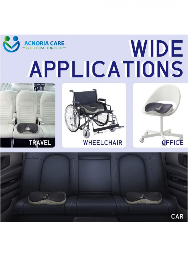 Acnoria Care Soft Comfortable Coccyx Seat Cushion Memory Foam