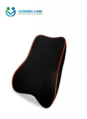 A comfortable, soft, open-center seat cushion made of memory foam for  orthopedic and pain relief and for hemorrhoid pain, used in the car,  office, and wheelchair - from Acnorea Care - acnoria