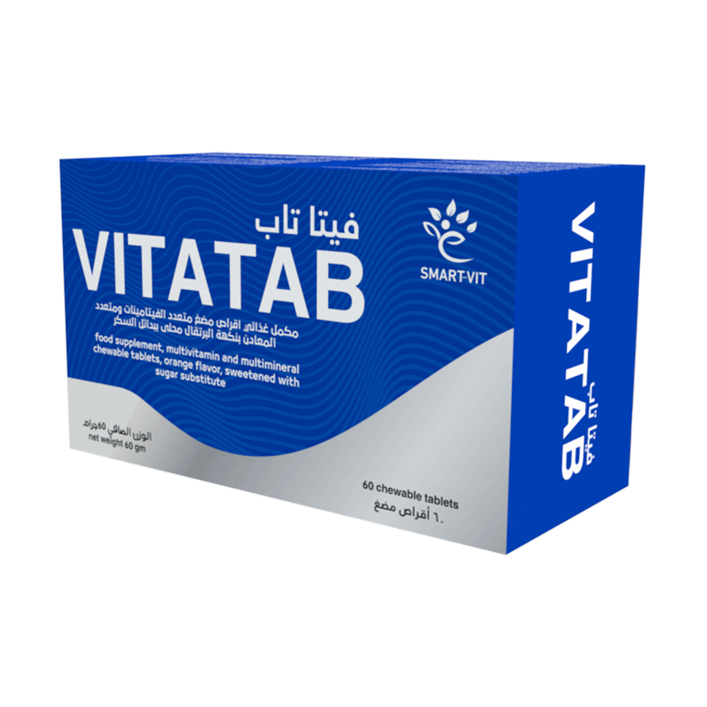 فيتا تاب فيتامينات و معادن 60 قرص للمضغ