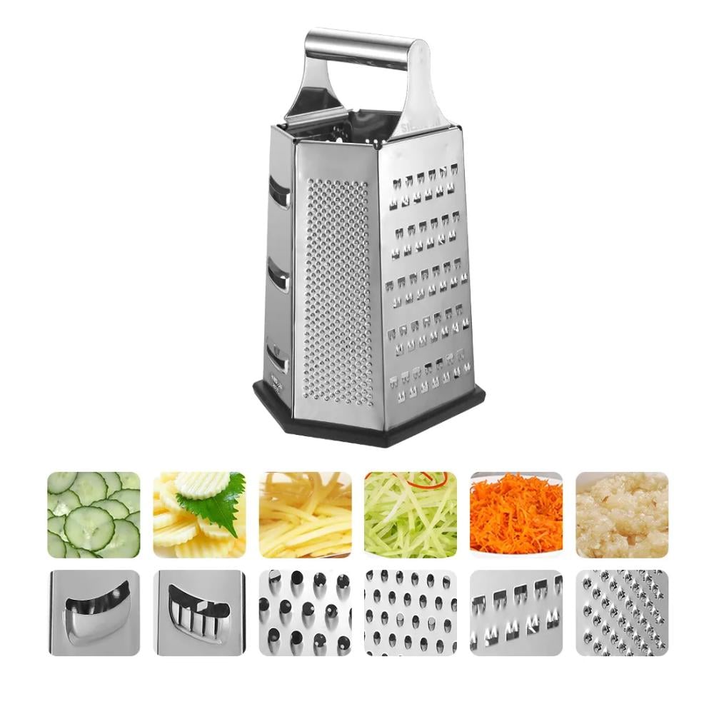 مبشرة خضار استيل 5 جهات بمسكة يد