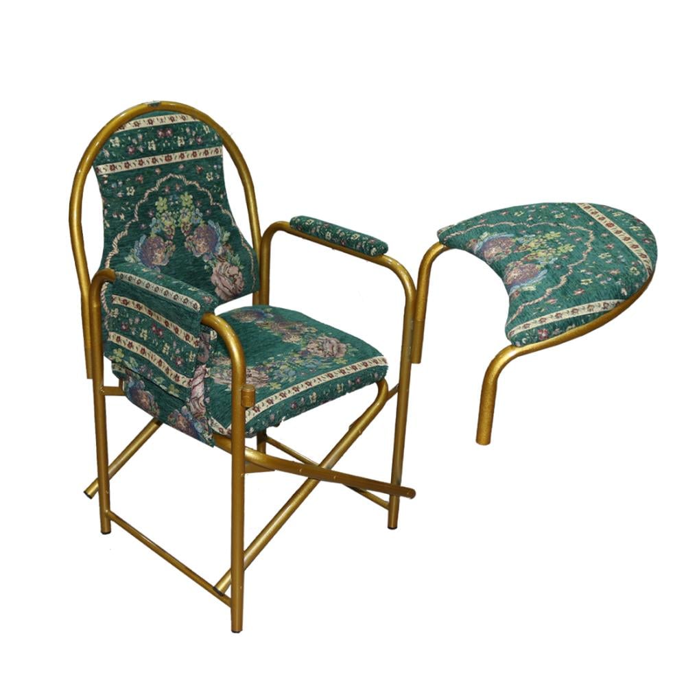 كرسي صلاة قماش اخضر