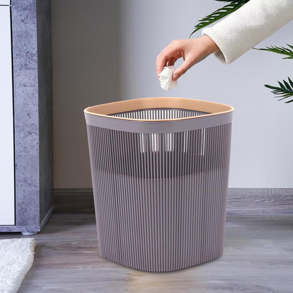 Perforated Plastic Trash Bin