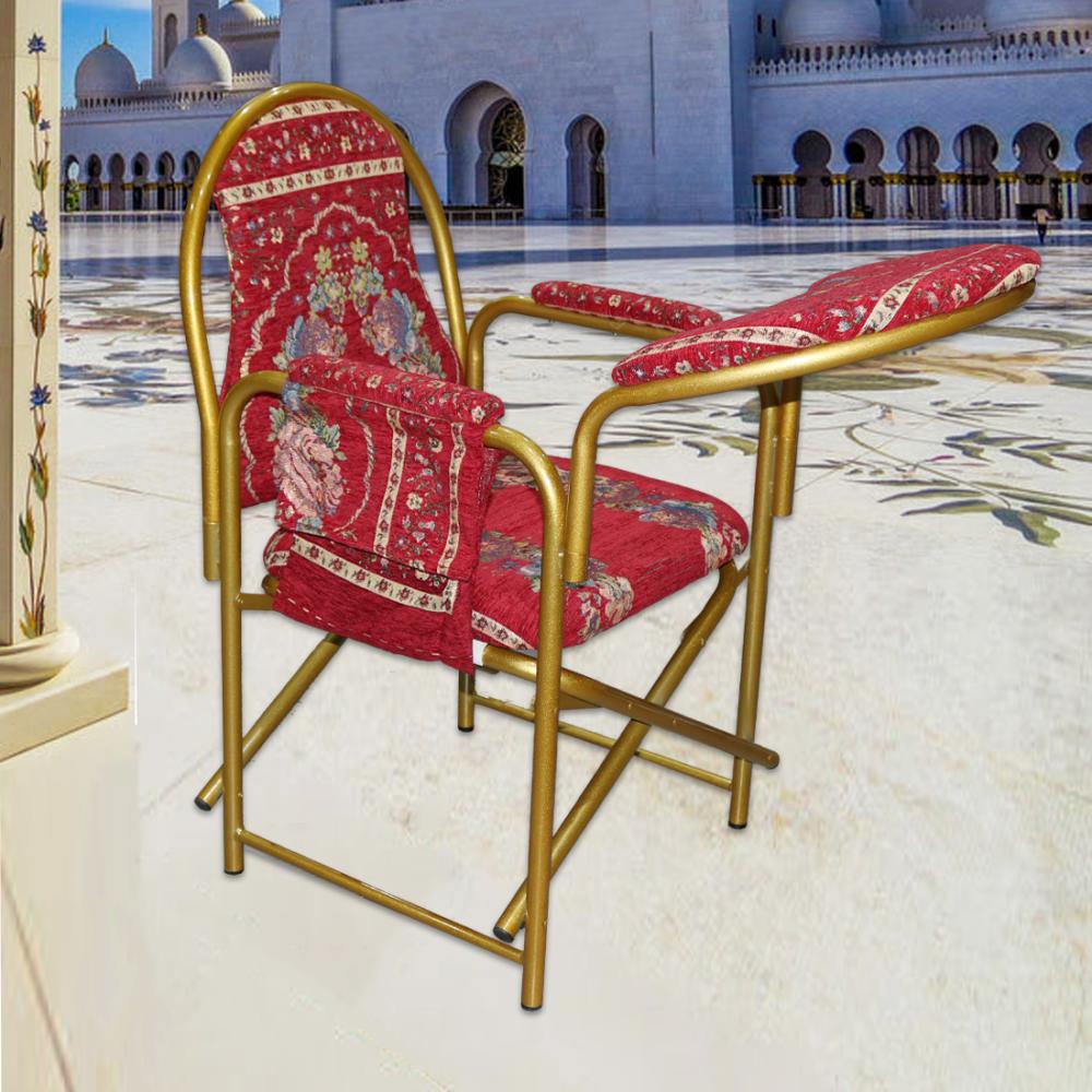 كرسي صلاة قماش احمر