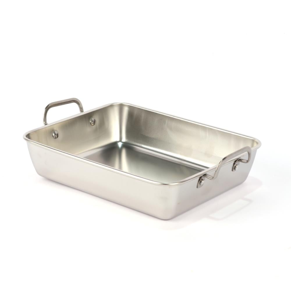 صواني فرن استيل بمسكة يدين  25CM