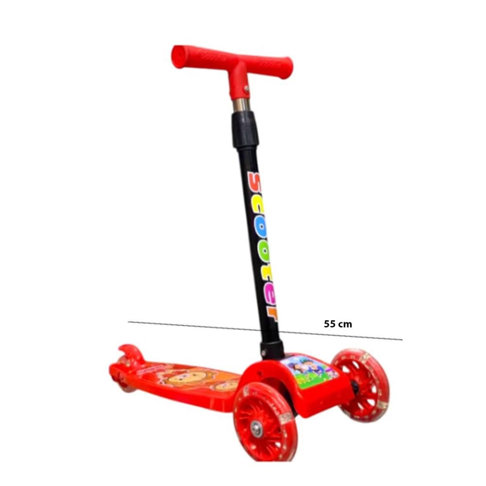 3-Wheel Foldable Kids Scooter with LED Wheels