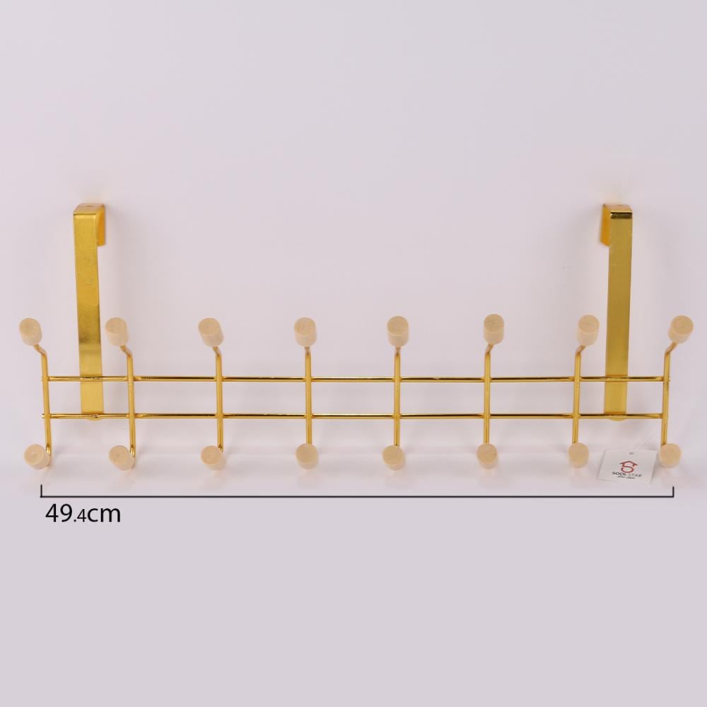 Gold Steel Door Hanger with 16 Hooks by SOOL STAR Jawhara Online