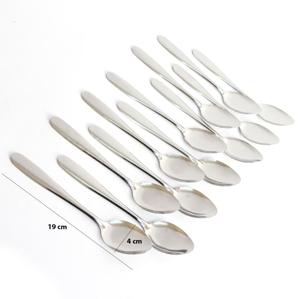 ملاعق طعام استيل فضي 6ح