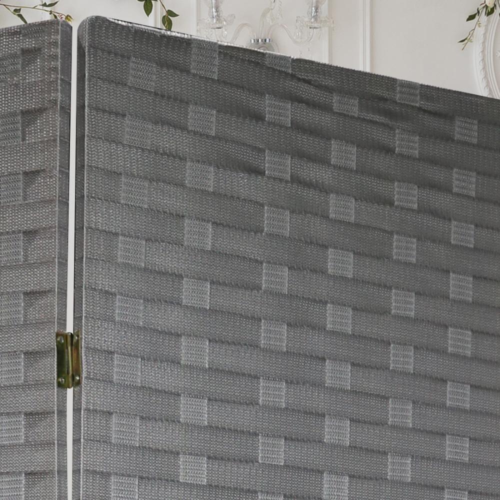 بارتشن قماش 3 دلفة رصاصي