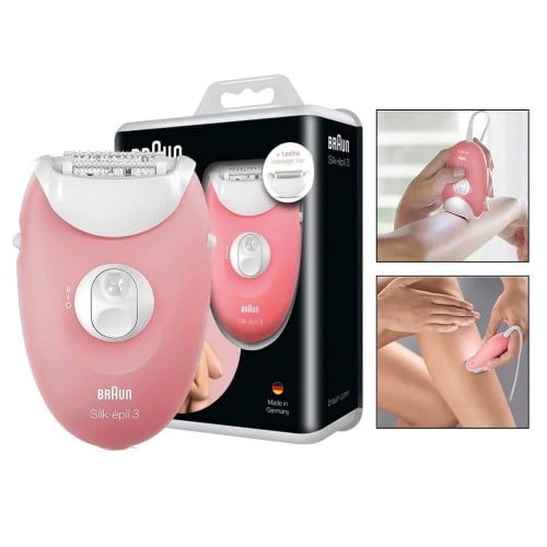 Braun Silk Epil Soft Perfection Epilator, Se 3-430 - Pink