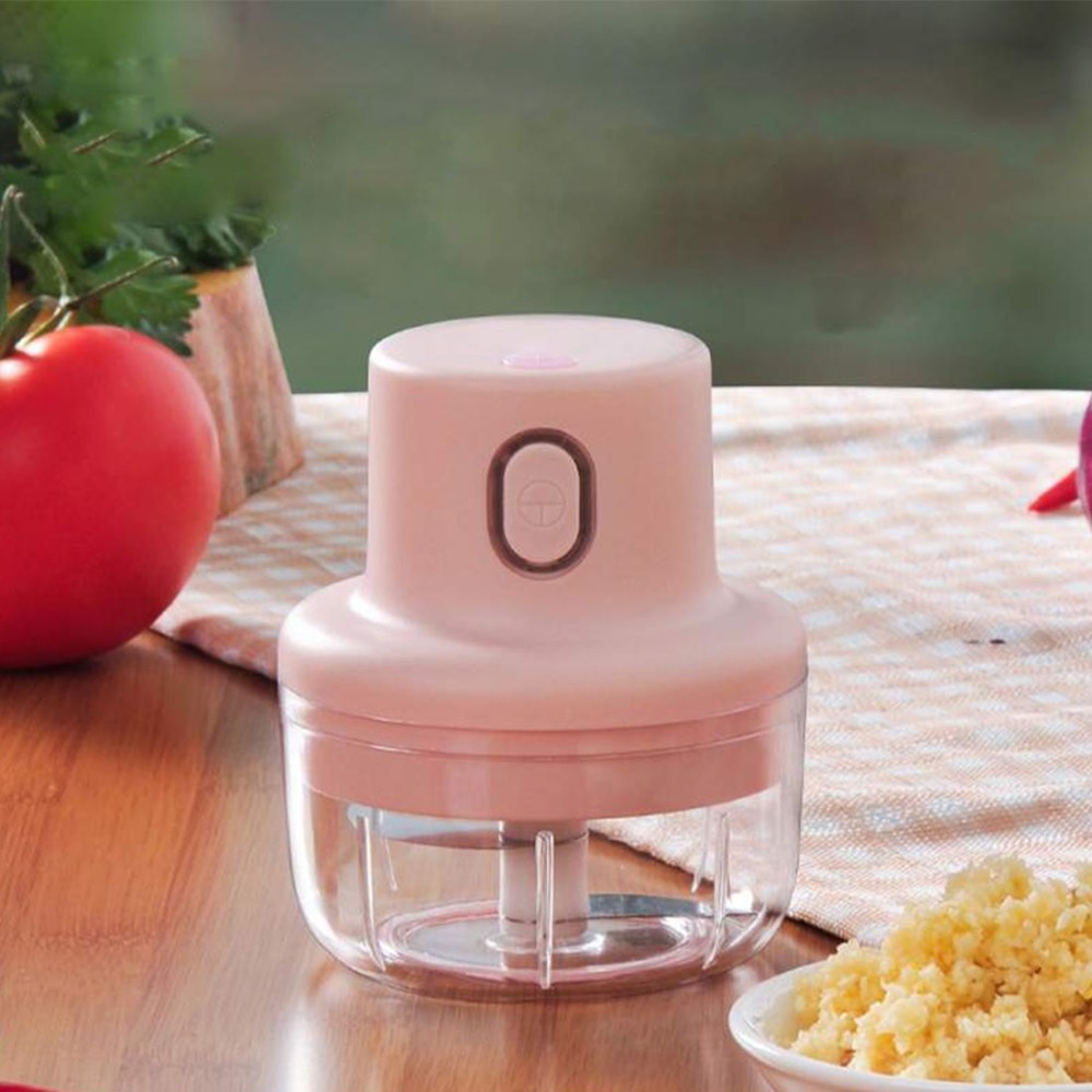 Rose Red 100ml Household Electric Mini Garlic Chopper Food Chopper