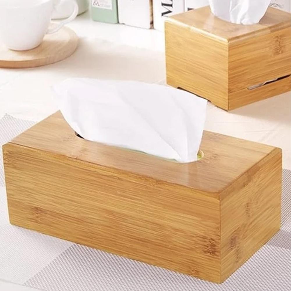 علب مناديل خشب مستطيل 23*11.5*9 سم
