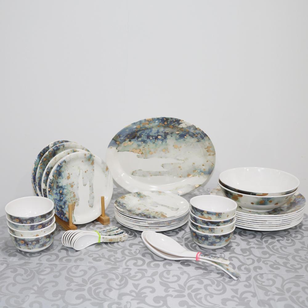 45 Pcs Kitchen Queen Dinner Set Naaptol Melamine Dinner Latest