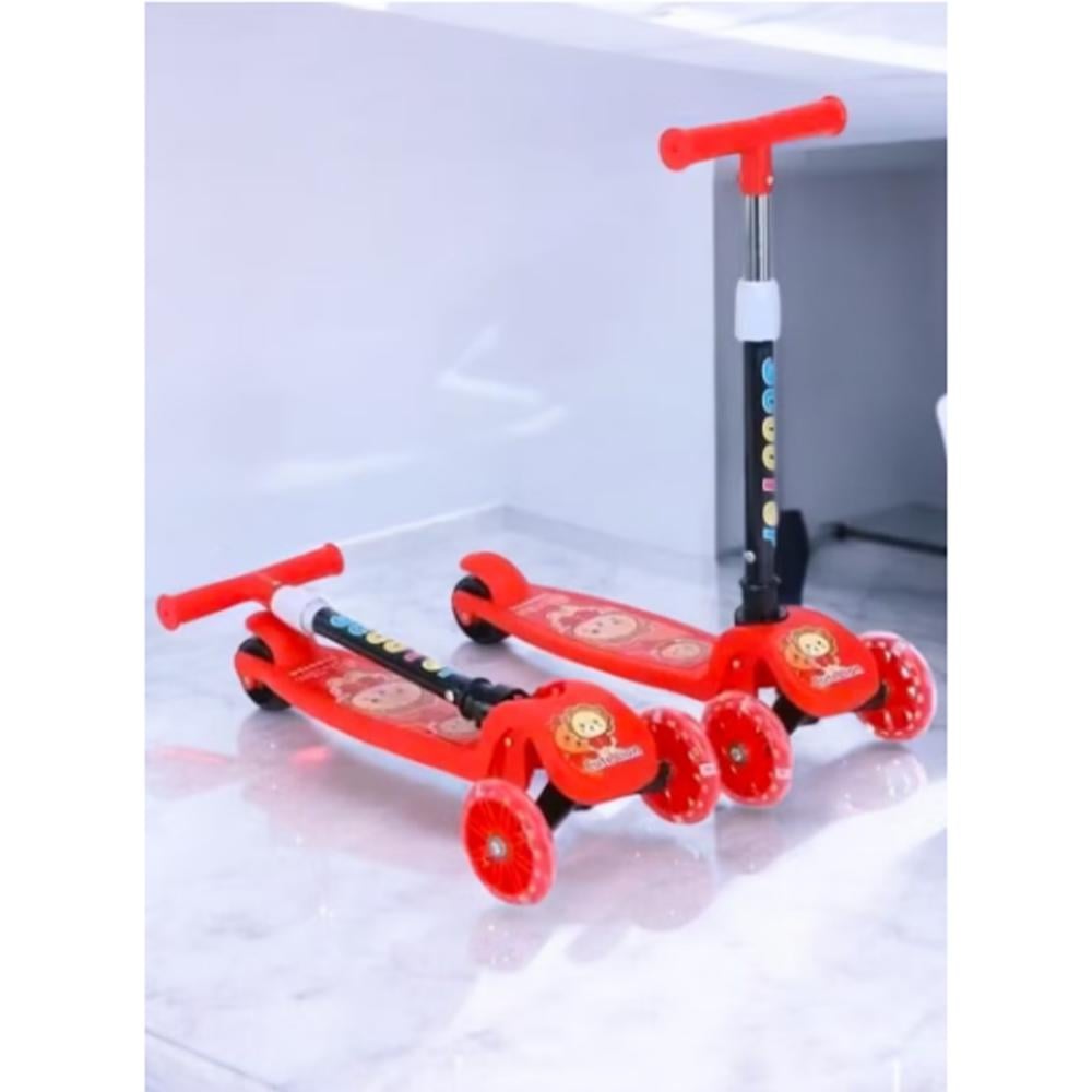 3-Wheel Foldable Kids Scooter with LED Wheels