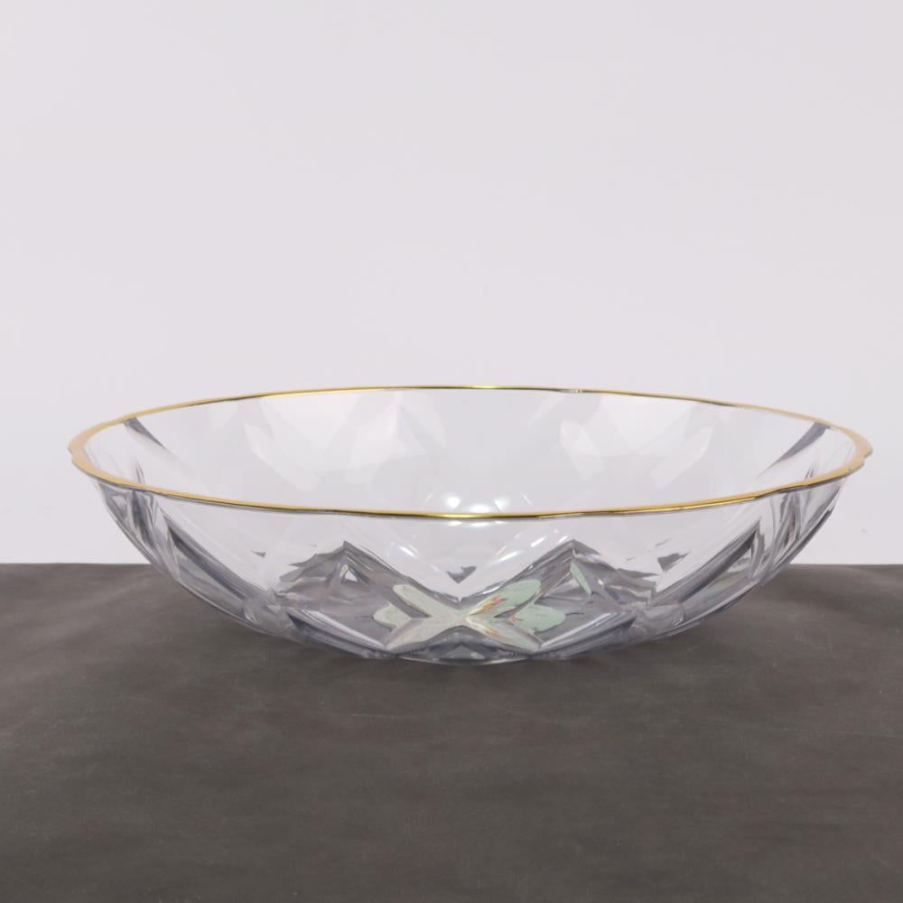 صحون حلا كريلك مذهب مدور 32.8*7.5CM