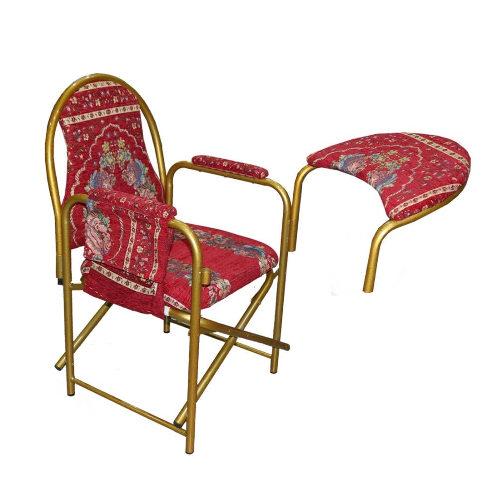 كرسي صلاة قماش احمر