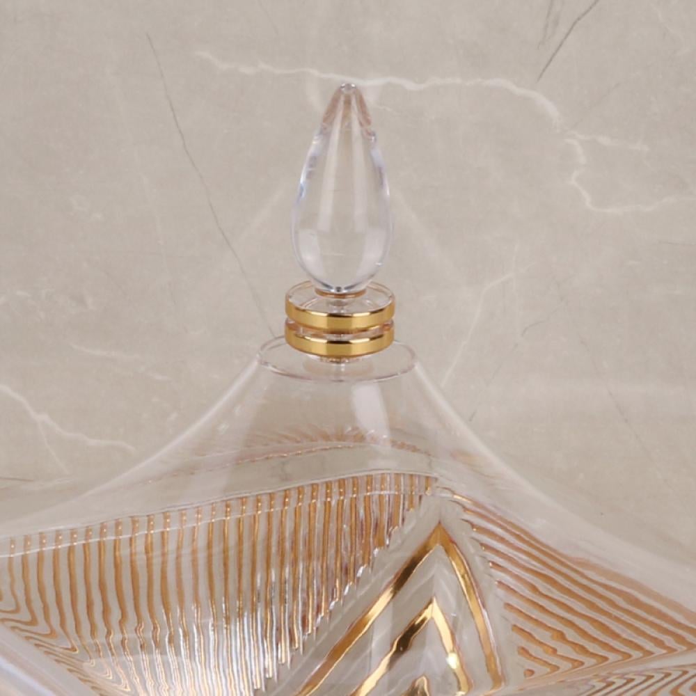 Acrylic Sweets Box With A Clear Square Gilded Lid