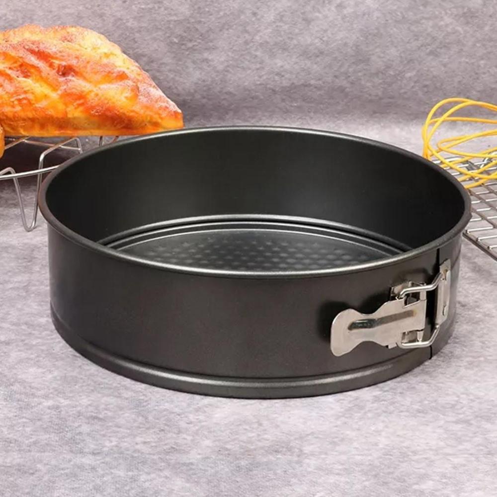 Round Cake Mould Detachable Cake Pan Silver Aluminium Round