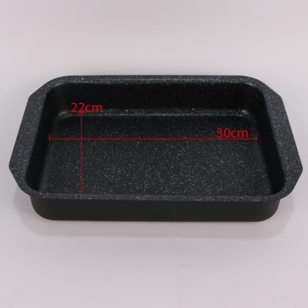 صواني فرن استيل طبقة جرانيت مستطيل مقاس 30 سم