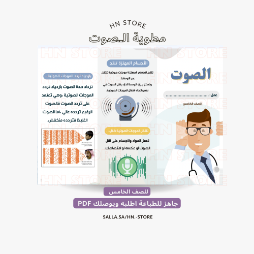 مطوية الصوت للصف الخامس PDF