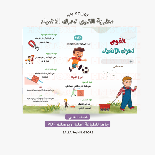 مطوية القوى تحرك الاشياء للصف الثاني PDF