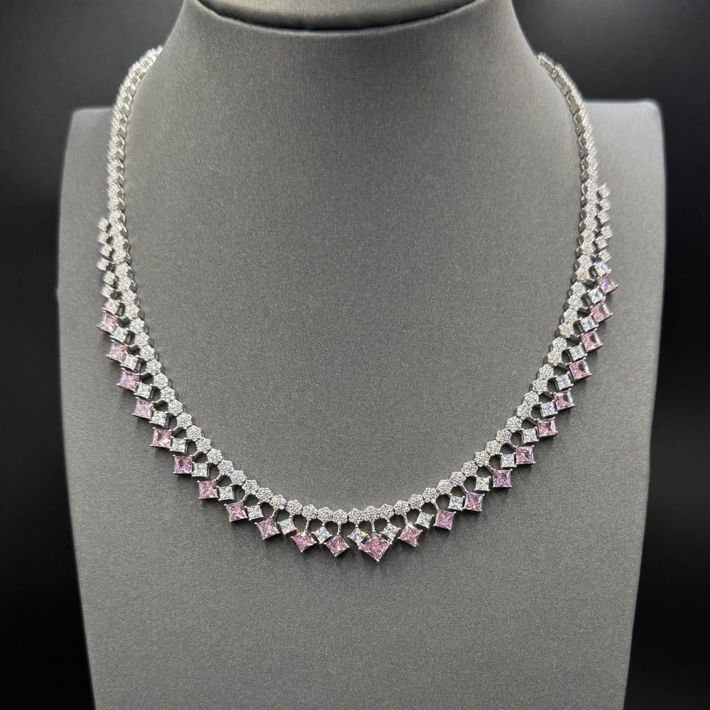 طقم فضة عيار 925 مكون من 4 قطع