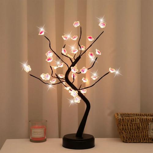 شجرة بونساي LED مع ضوء دافئ