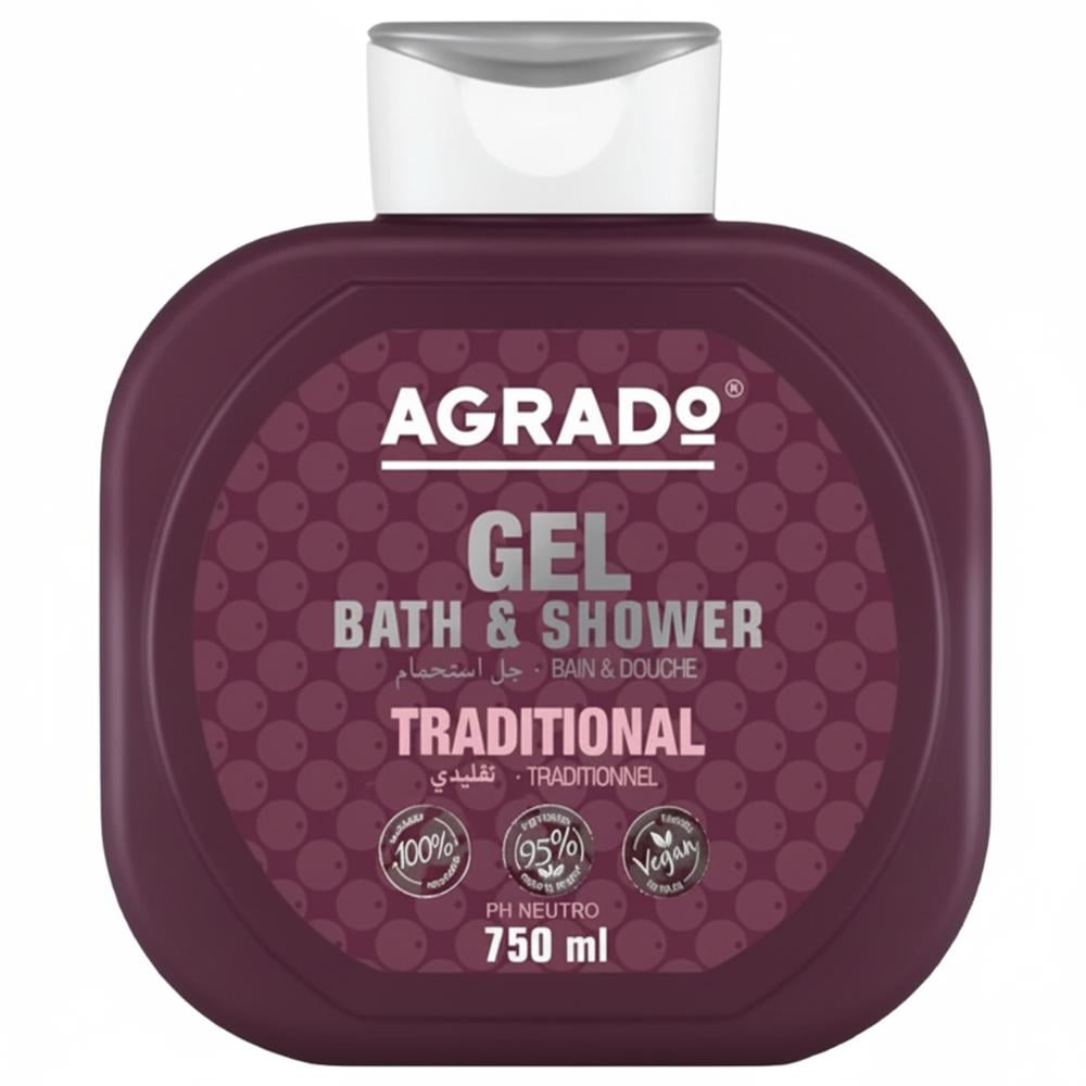 جل الاستحمام والدش التقليدي من اجرادو – 750 مل