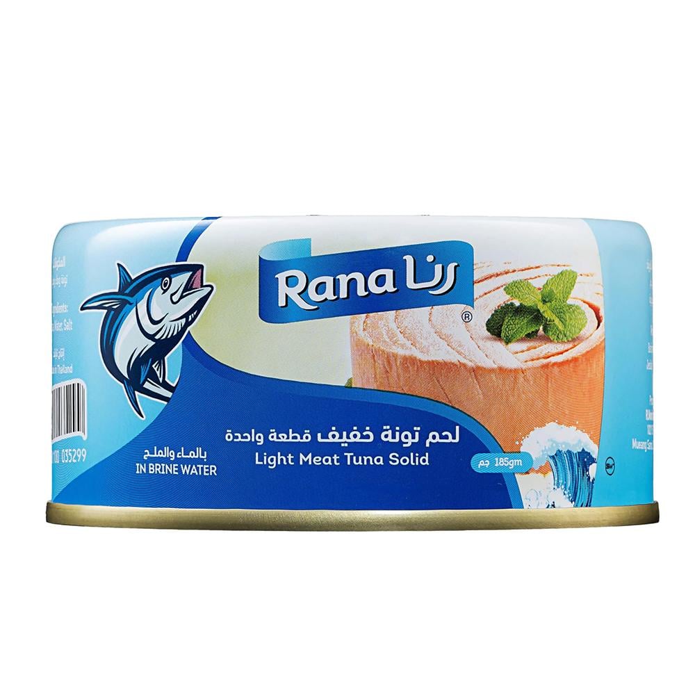 رنا لحم تونة خفيف قطعة واحدة بالماء والملح – 185 جرام