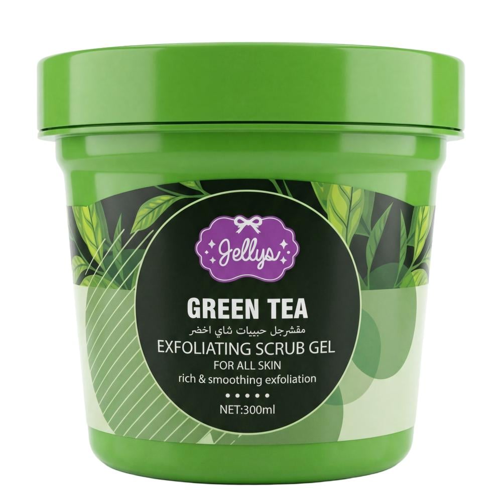 مقشر للبشرة جل بحبيبات الشاي الأخضر من جيليز – 300 مل