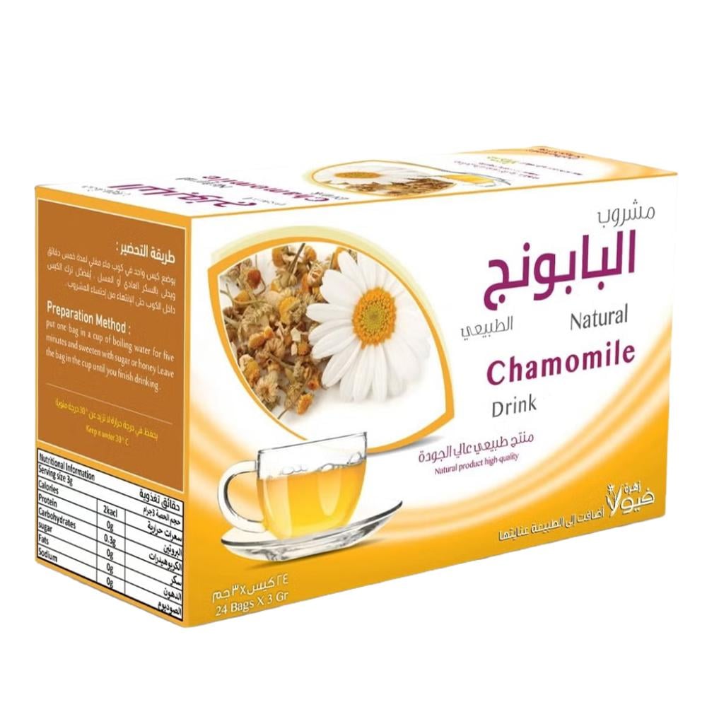 مشروب البابونج الطبيعي من زهرة فيولا– 24 كيس × 3 جرام