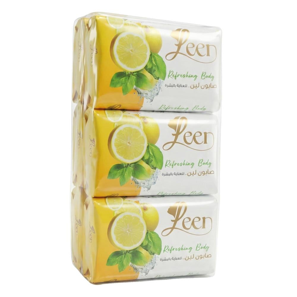 صابون  ليمون ونعناع منعش للعناية بالبشرة من لين – 6 حبات × 75 جرام