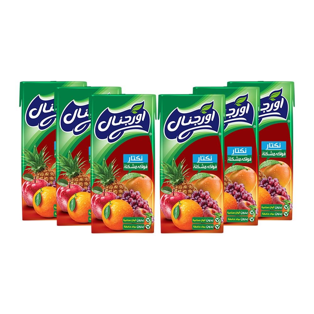 اورجينال نكتار الفواكة المشكلة - 6 حبات × 185 مل