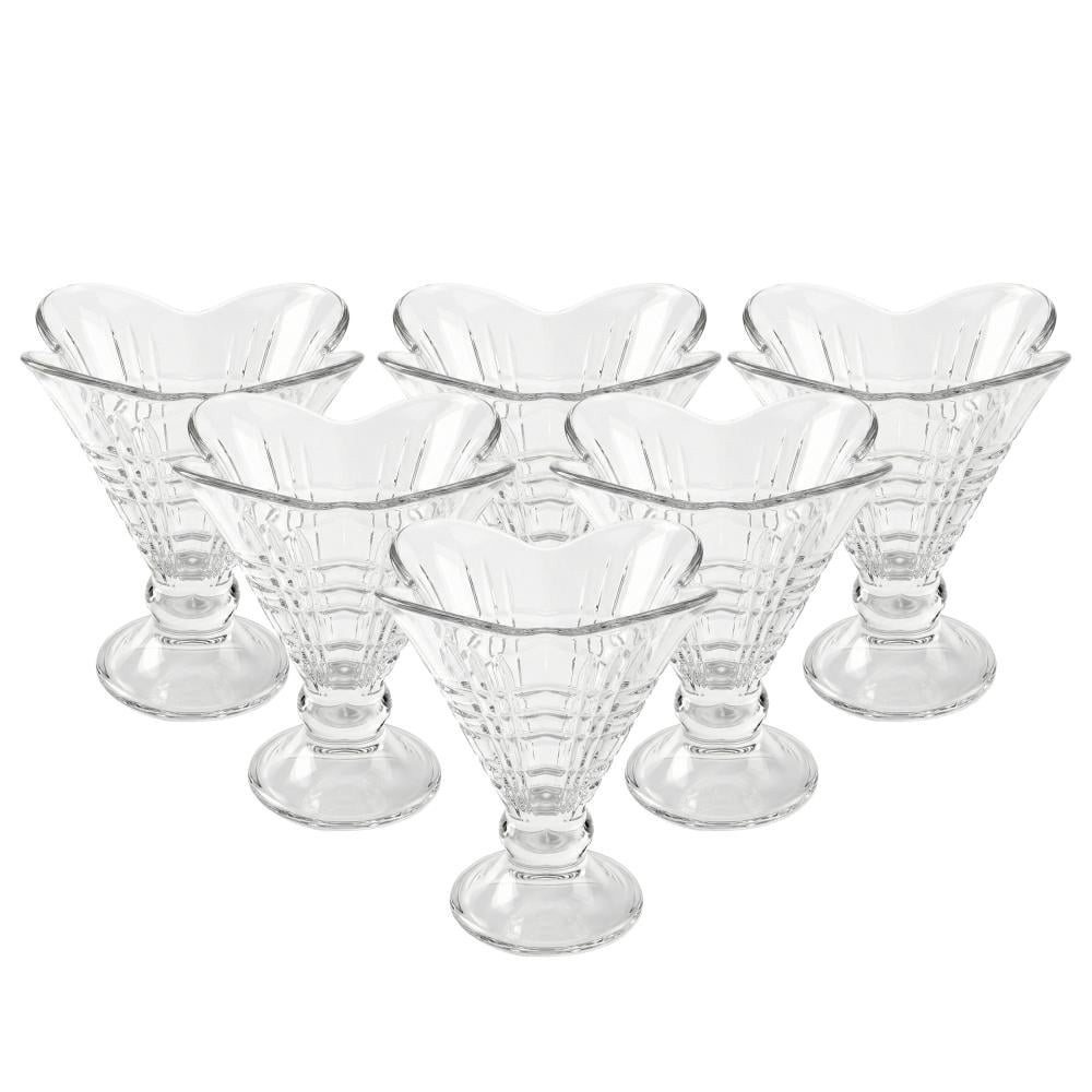 طقم كاسات حلى زجاج – 1 طقم × 6 حبات -XT-G2011-JZ